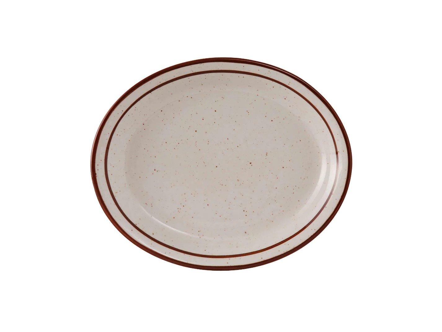 Tuxton Bahama Brown Oval Plate