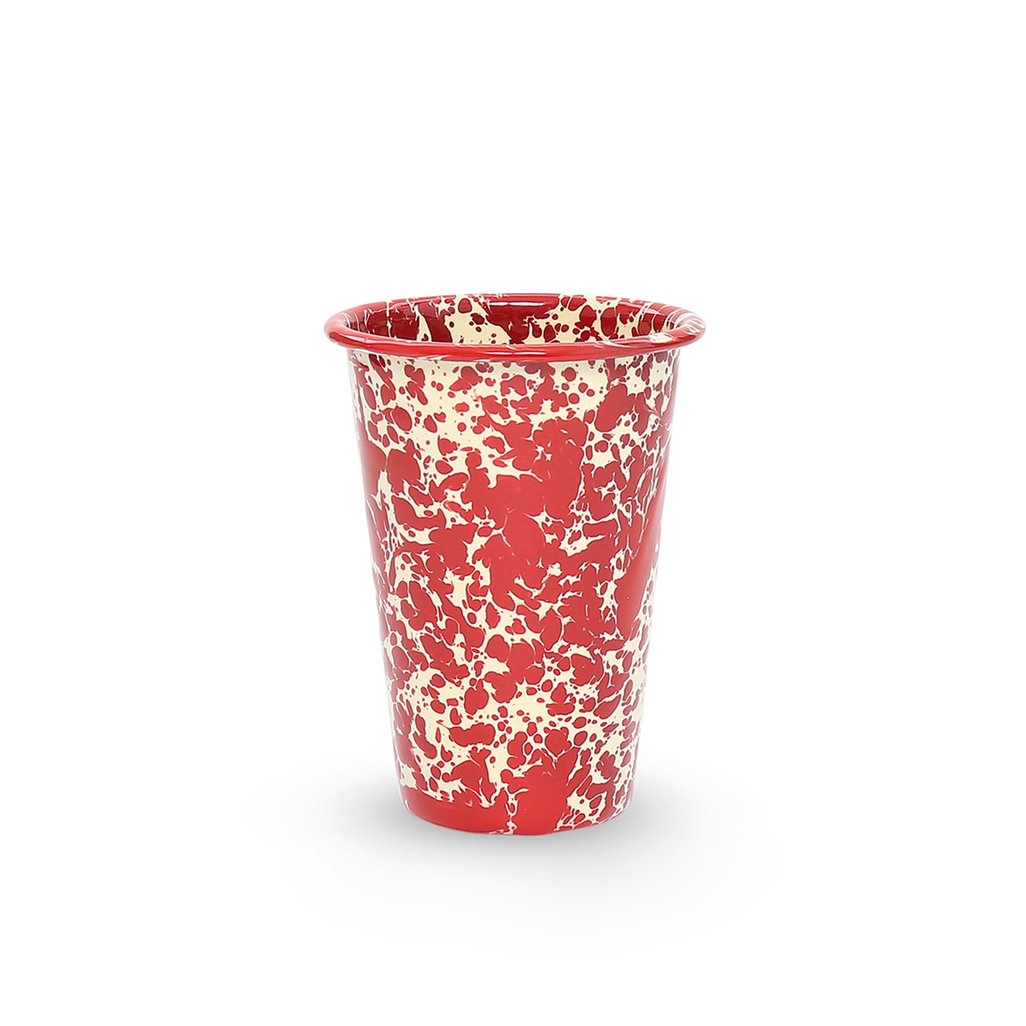 Splatter 14 oz Tumbler - Cream/Burgundy