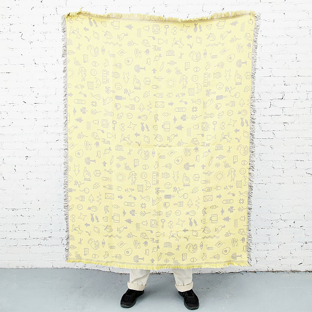 Cairo Throw - Gray/Yellow