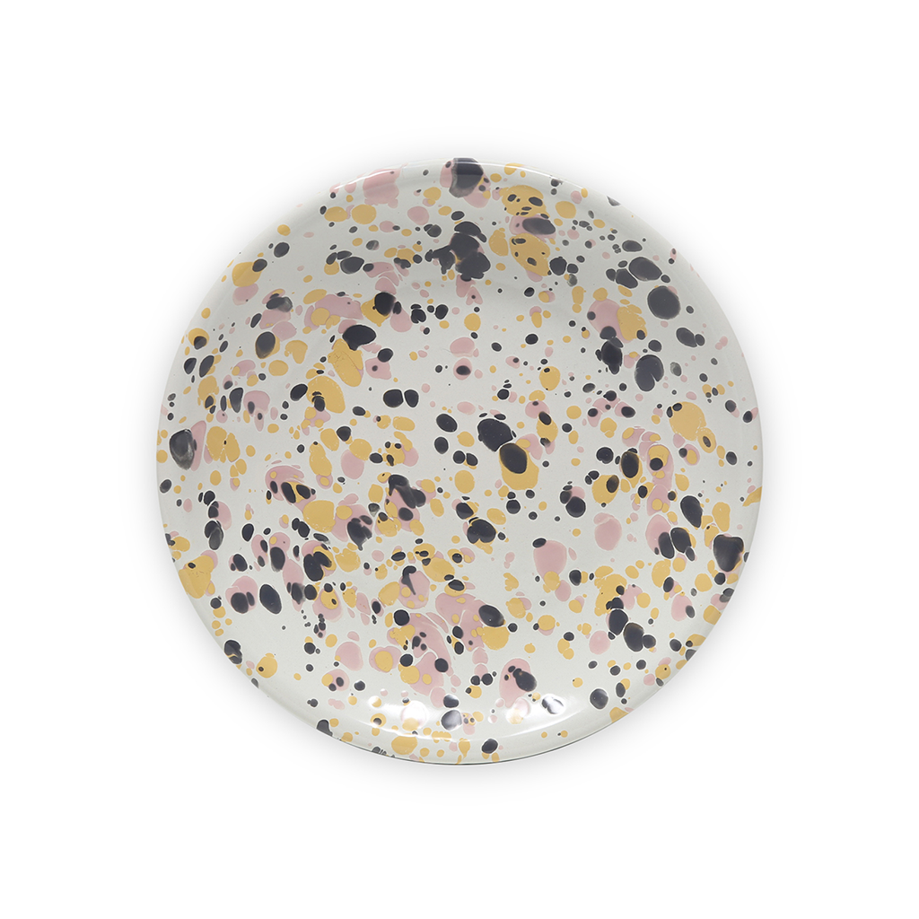 Crow Canyon Catalina Coupe Salad Plate - Pink Sunset