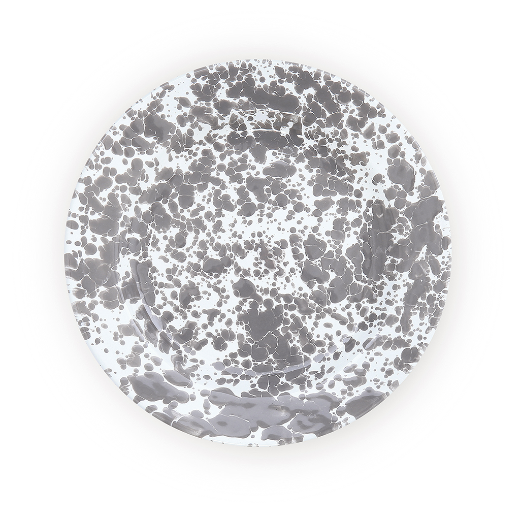 Splatter 10" Dinner Plate - Grey Marble