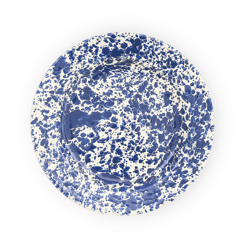 Splatter 10" Dinner Plate - Cream/Navy