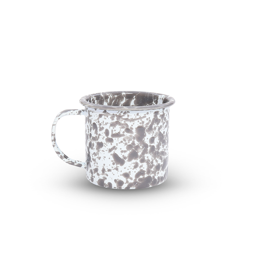 Splatter 12 oz Mug - Grey Marble