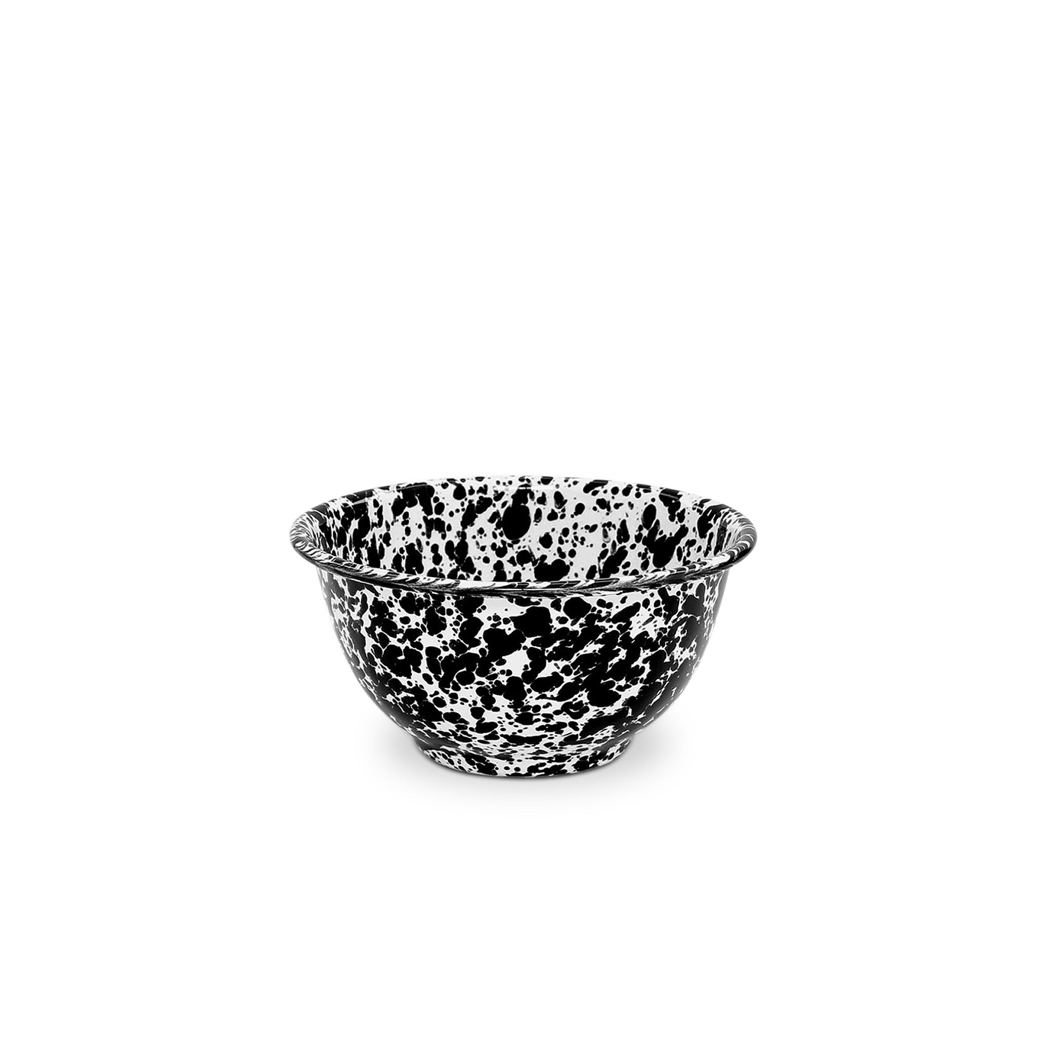 Splatter Small Footed Bowl - Black