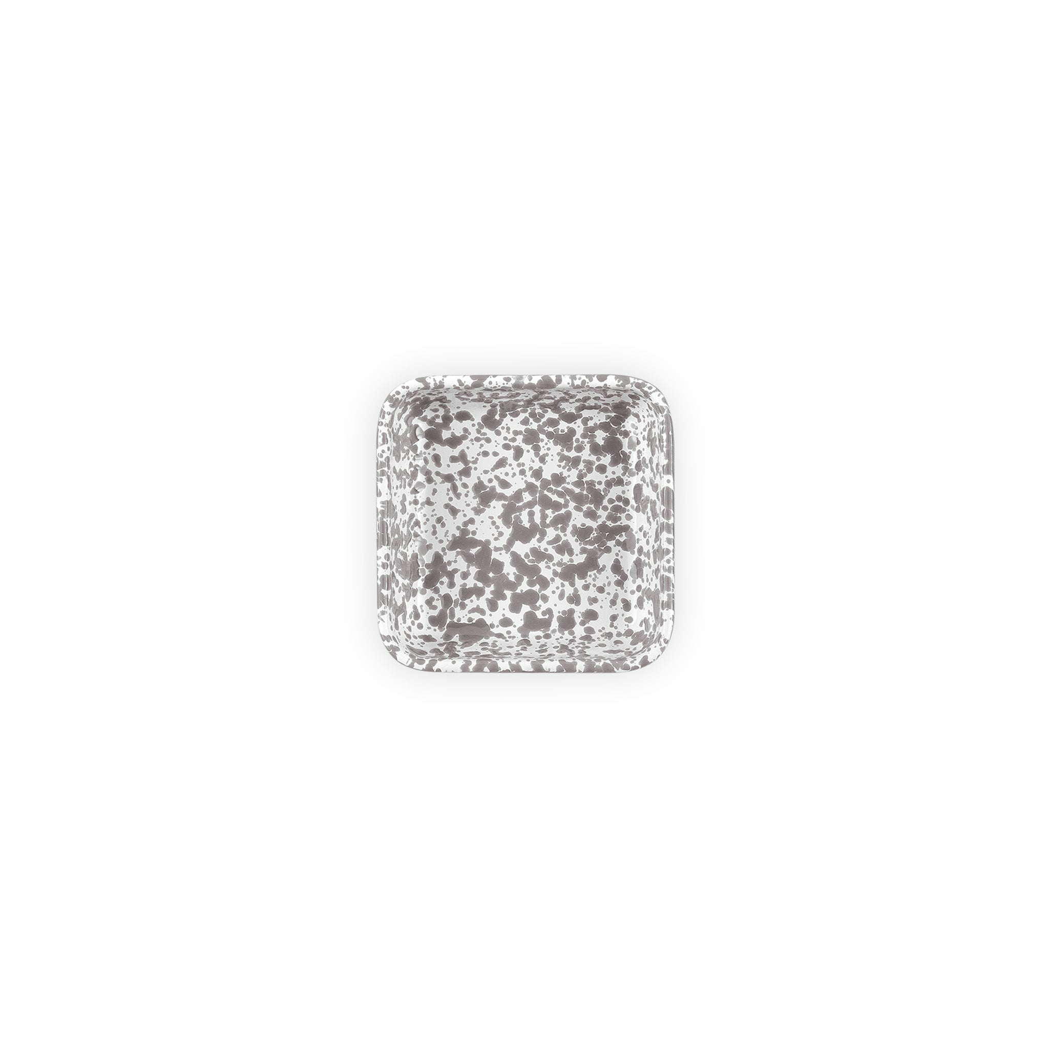Splatter Small Square Tray - Grey