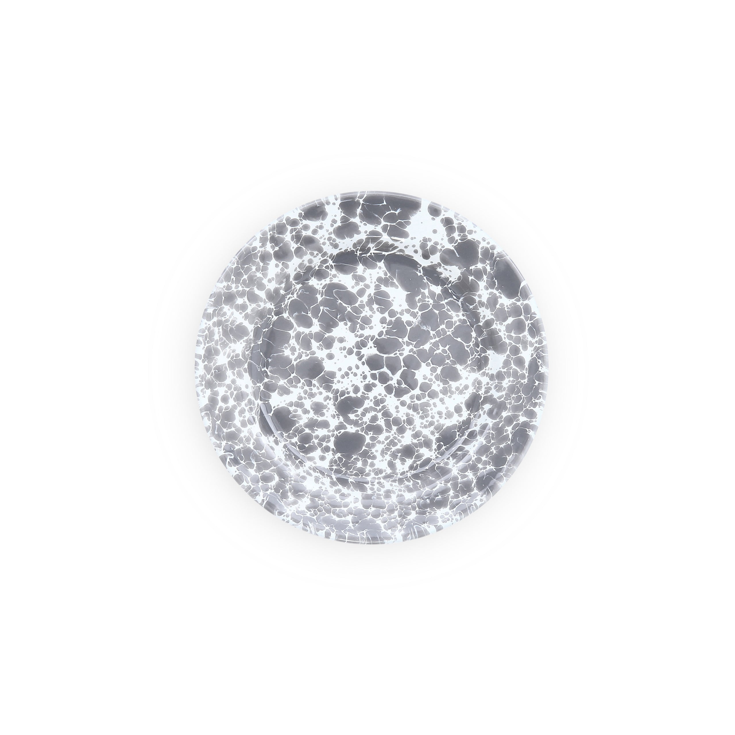 Splatter Flat Salad Plate - Grey