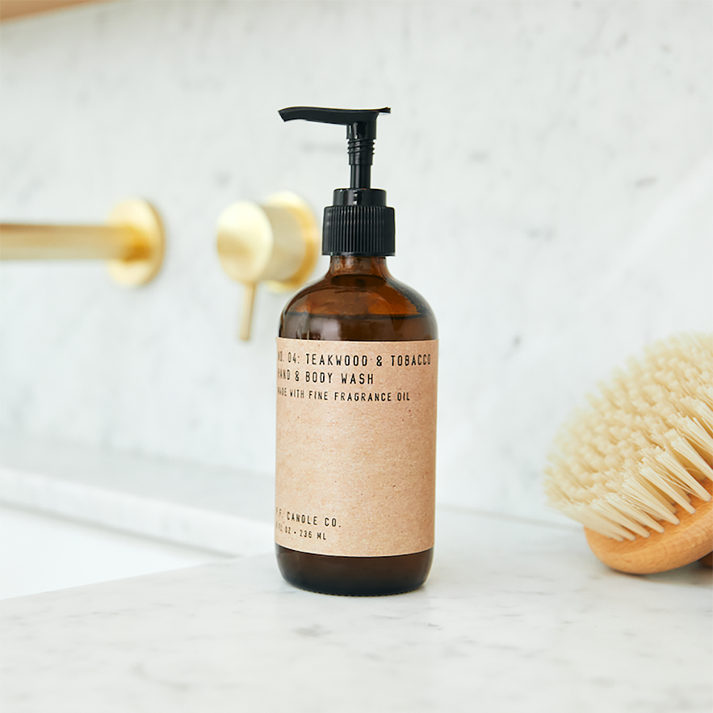 P.F Candle Co Hand & Body Wash - Teakwood & Tobacco