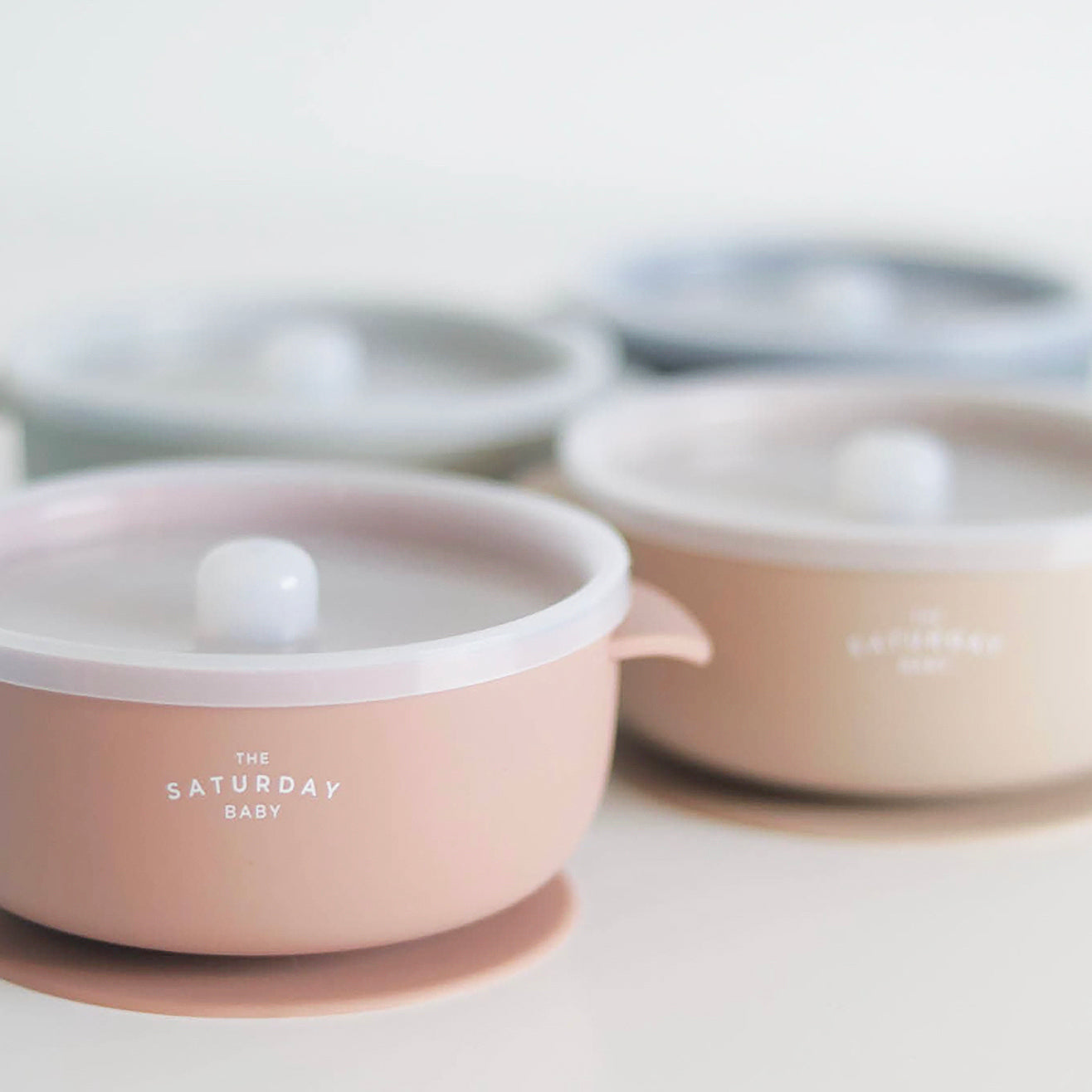 Silicone Suction Bowl With Lid