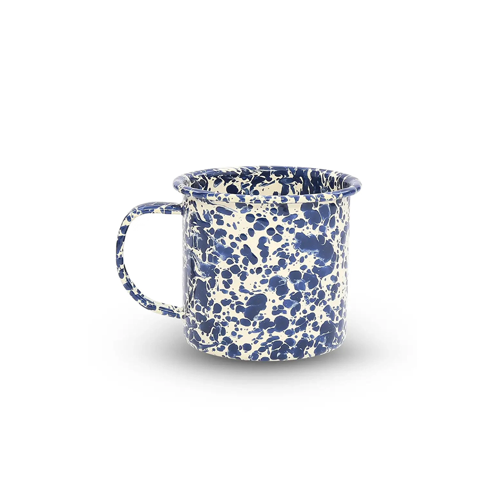 Splatter 12 oz Mug - Cream/Navy
