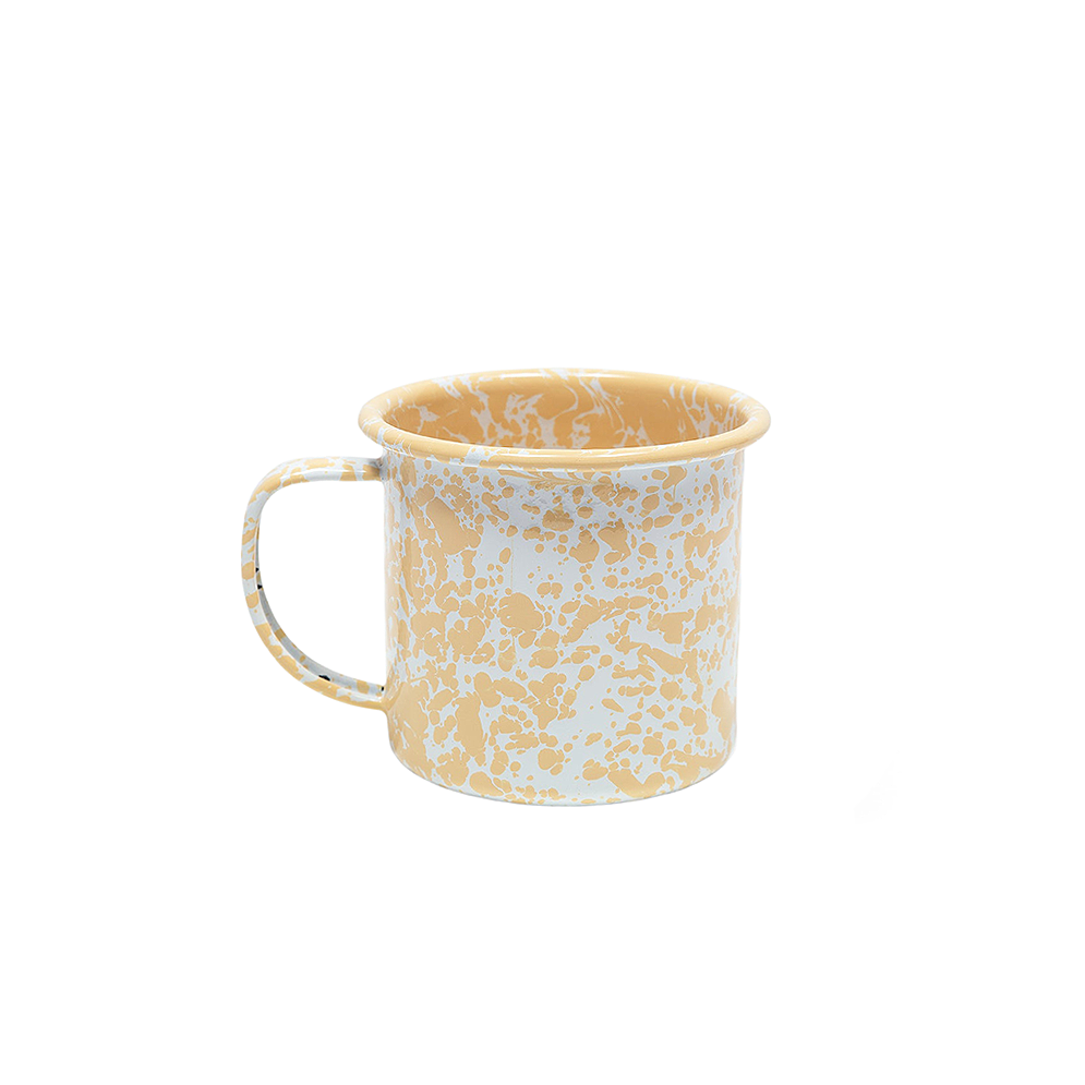 Splatter 12 oz Mug - Yellow Marble