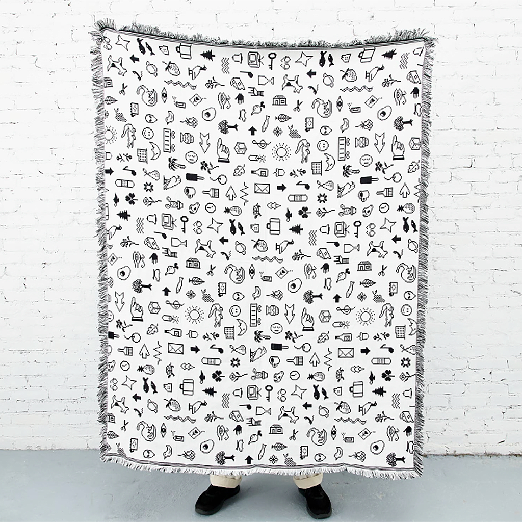 Cairo Throw - Black/White