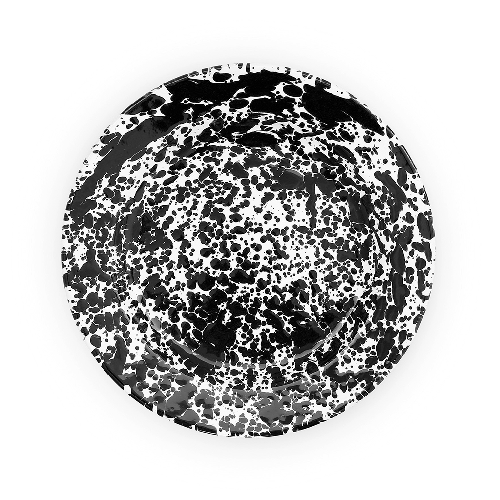 Splatter 10" Dinner Plate - Black Marble