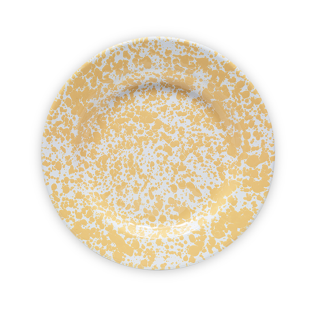 Splatter 10" Dinner Plate - Yellow Marble