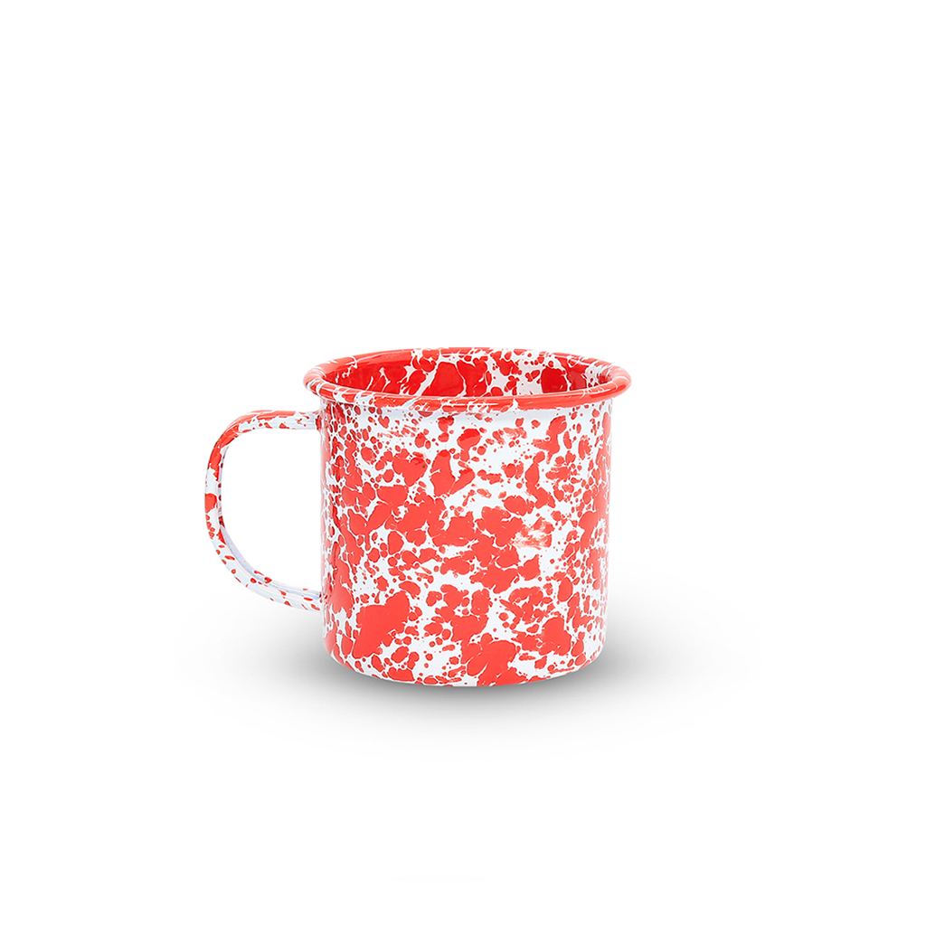 Splatter 12 oz Mug - Red Marble