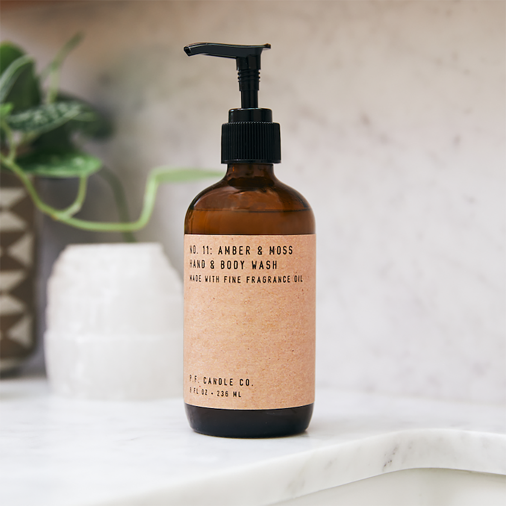 P.F Candle Co Hand & Body Wash - Amber & Moss