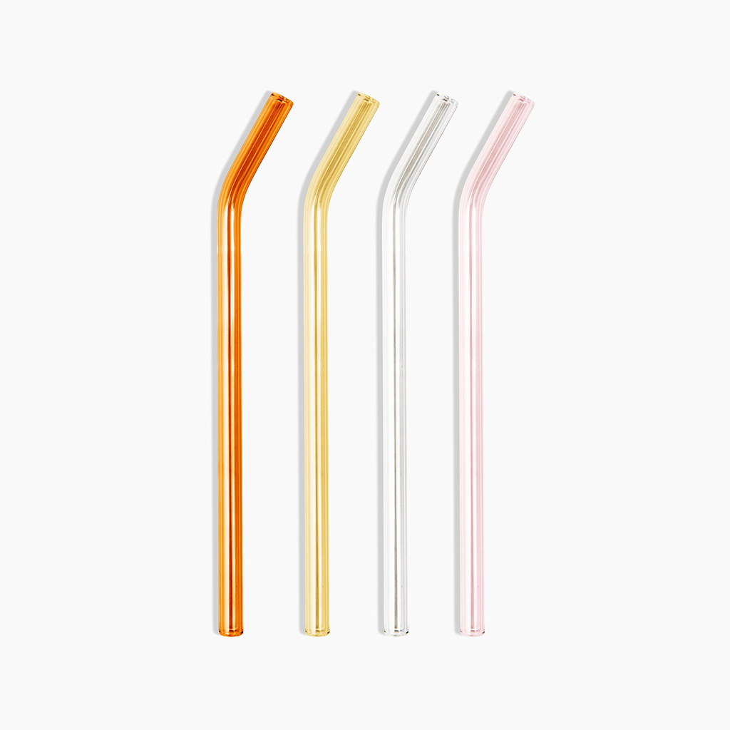 [Poketo] Glass Straws - Warm Set